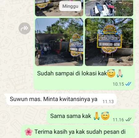 Pengiriman Papan Bunga Duka Dewi Bayan
