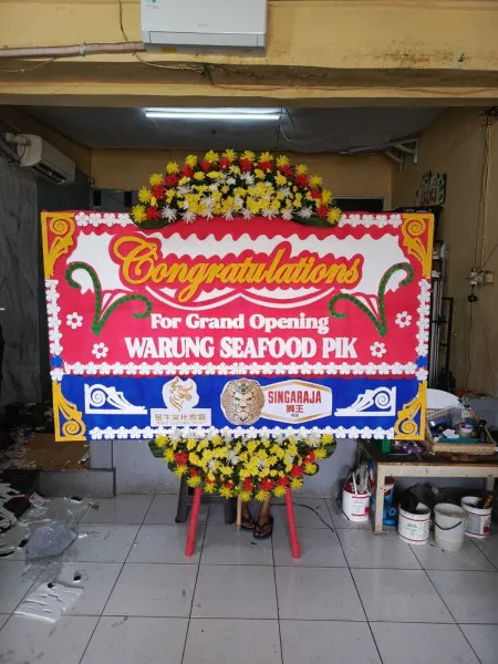 Papan Bunga Ucapan Selamat Dewi Bayan